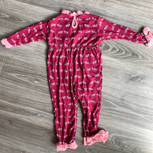 Kickee Pants Berry Cow Romper - Picture 3 of 6